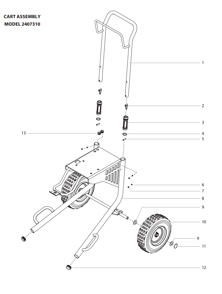 Elite 4500 Cart Assembly (2407310) Parts